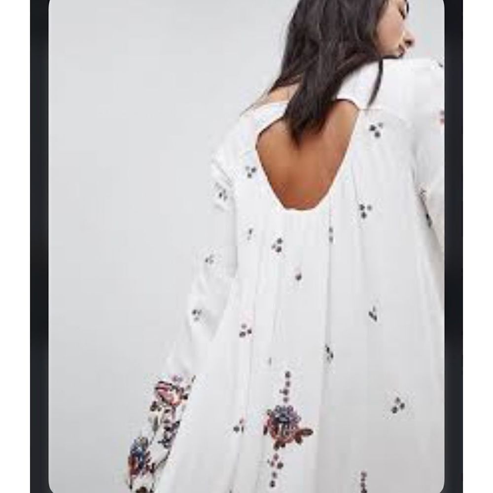 Free People Oxford Embroidered Shift Dress Size M - Picture 2 of 15